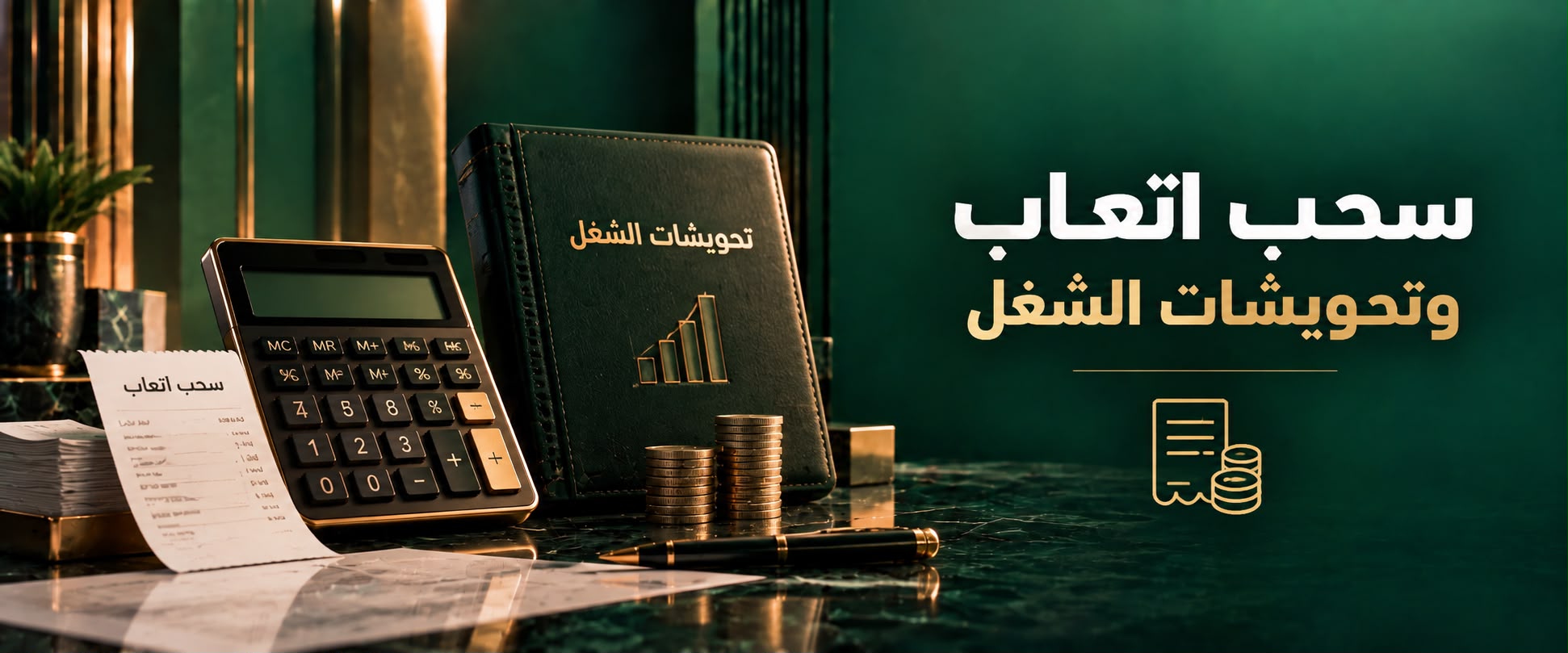 سحب اتعاب وتحويشات الشغل